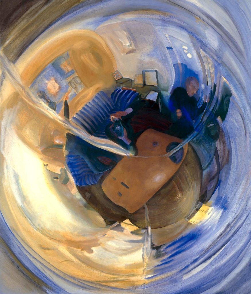 1. Emilia Tsekoura, George's Fly Room, Spring '99, Oil On Canvas, 110 X 130 Cm