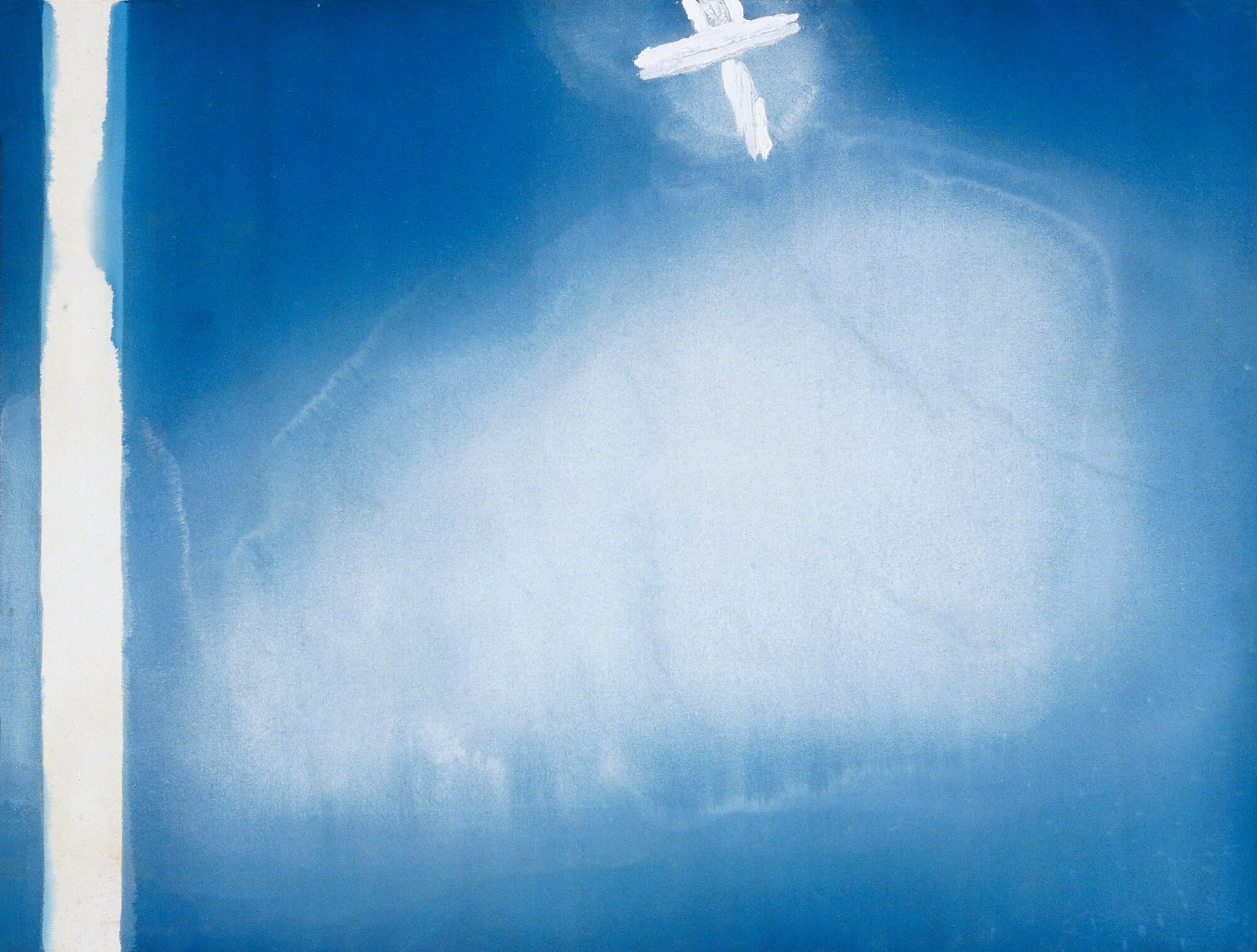 1. Emilia Tsekoura, Homage At M. Rothko I, Acrylic Washes, 1981, Museum School Of Arts, 180 X 137 Cm