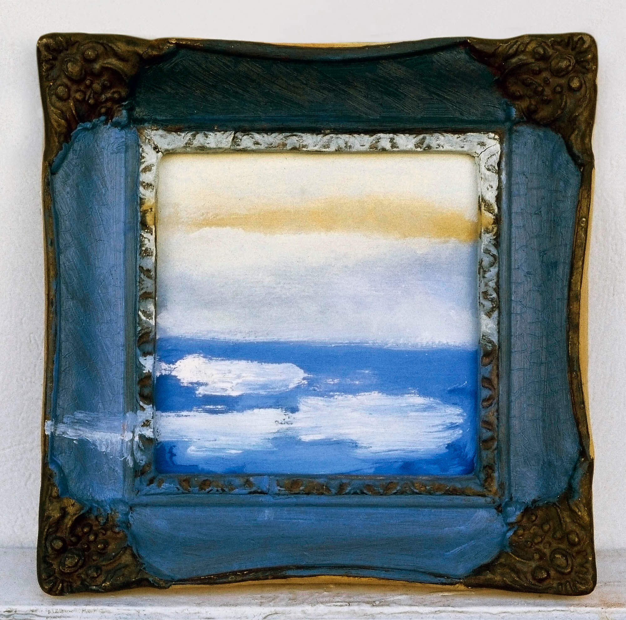 10. Emilia Tsekoura, Cobalt Acqua, 1997, Oil, 24 X 24 Cm