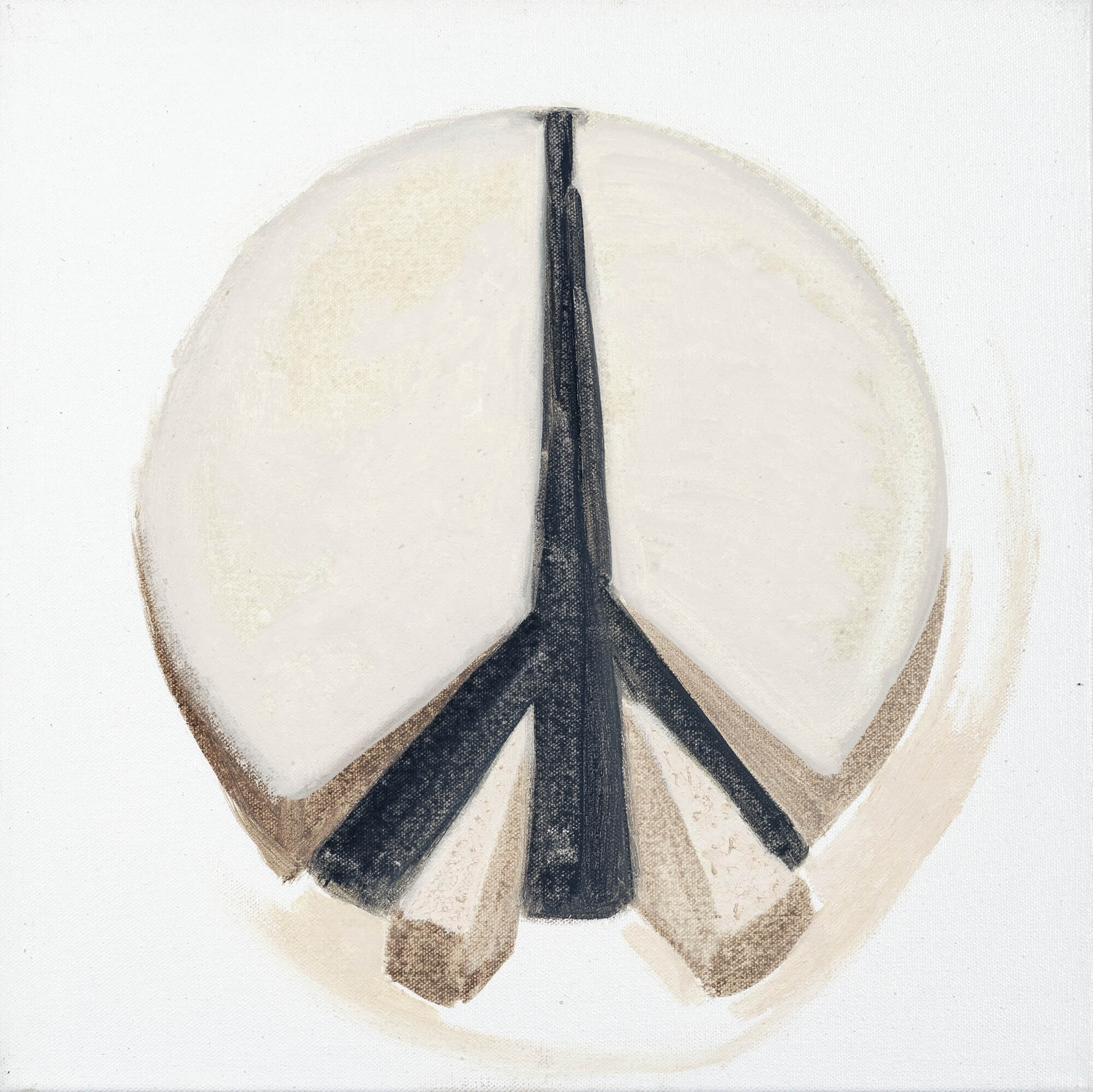 14. Emilia Tsekoura, Peace, '04 '05, Oil On Canvas, 45 X 45 Cm