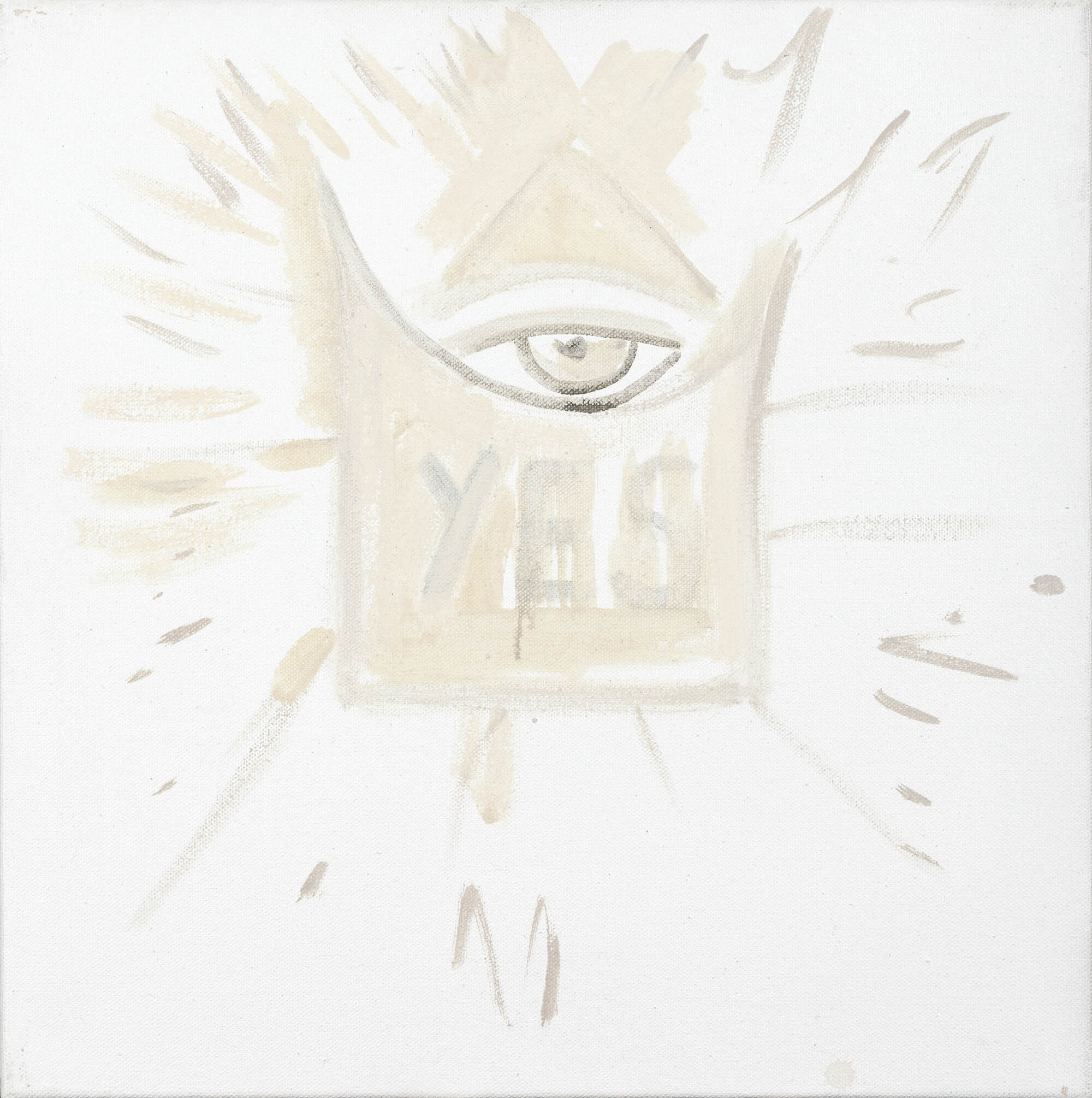 16. Emilia Tsekoura The Power Of 9 Yes No 2 Oil On Canvas 2004 45cm X 45cm