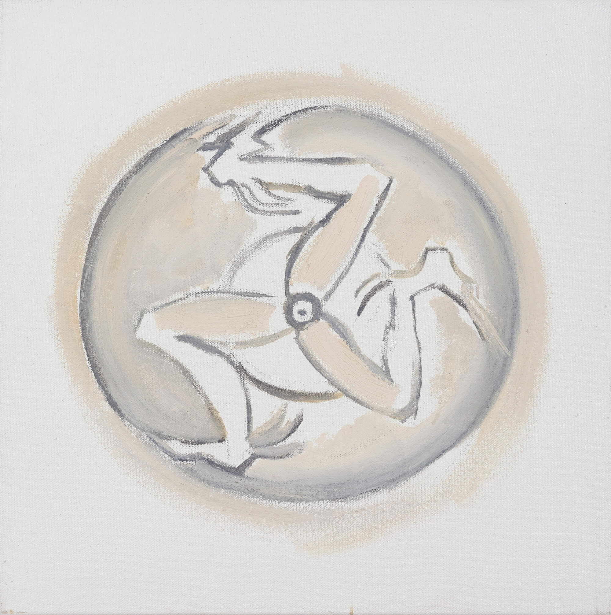 17. Emilia Tsekoura Wheel Triscelion Oil On Canvas 2005 45cm X 45cm