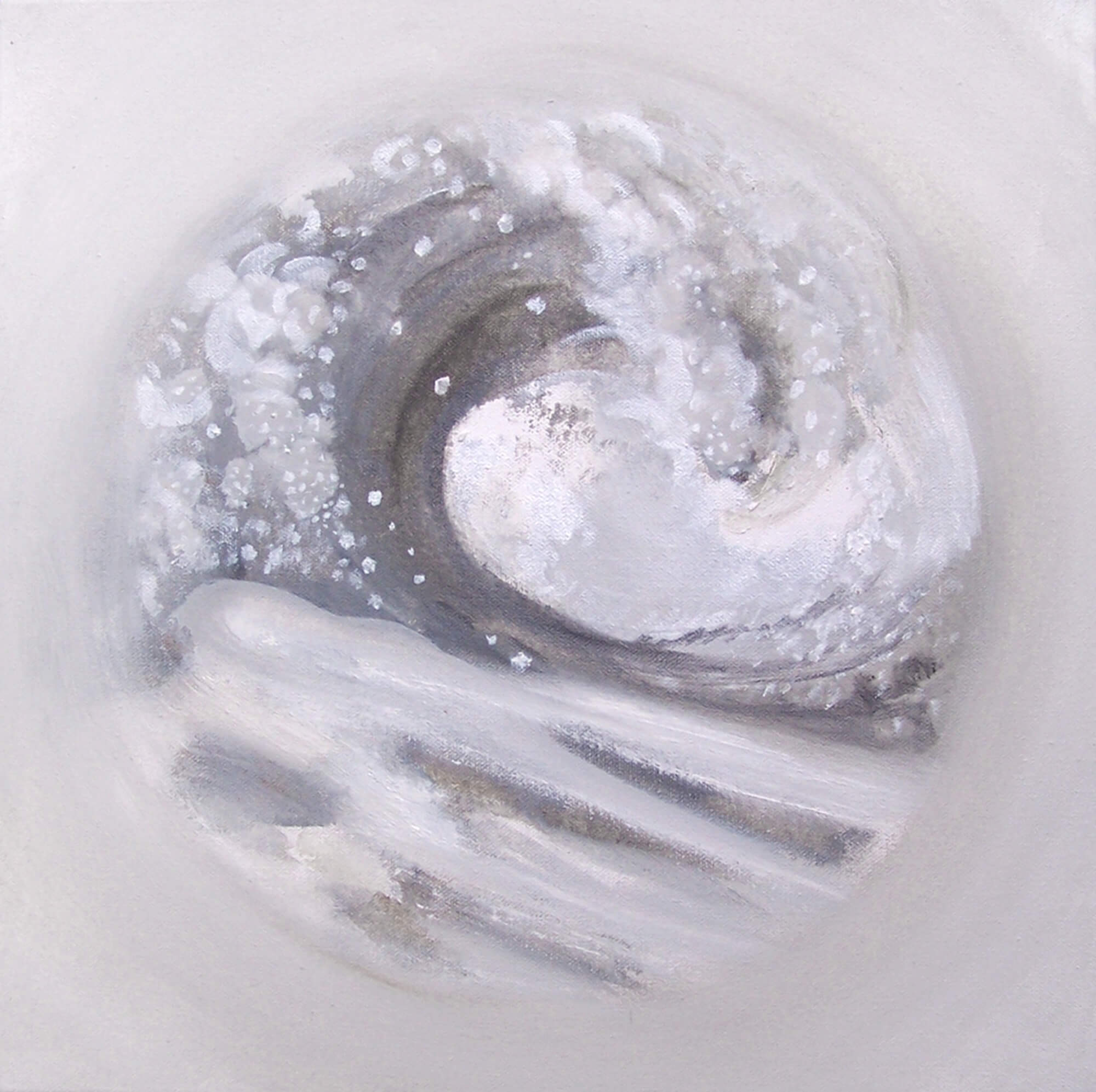 23. Emilia Tsekoura, Ying Yang No2, '04 '05, Oil On Canvas, 45 X 45 Cm
