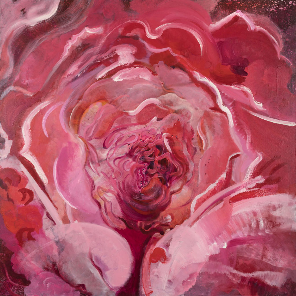 3. Emilia Tsekoura He Roseness Of The Rose, (9x9) Acrylic And Oil On Canvas 2010 150x150 Cm