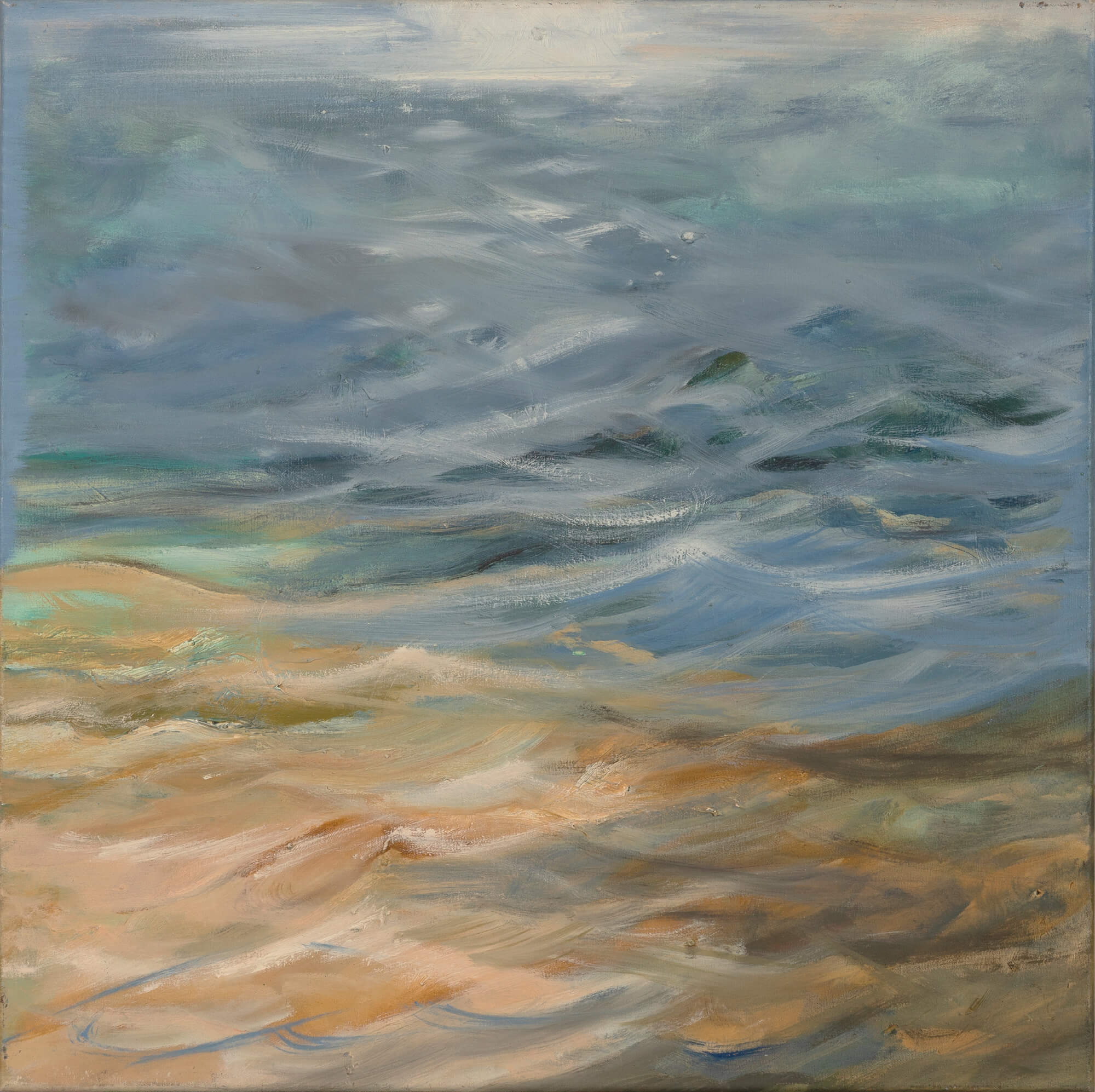 3. Emilia Tsekoura, Iridescent Iii, 1996 1997, Oil, 60 X 60 Cm