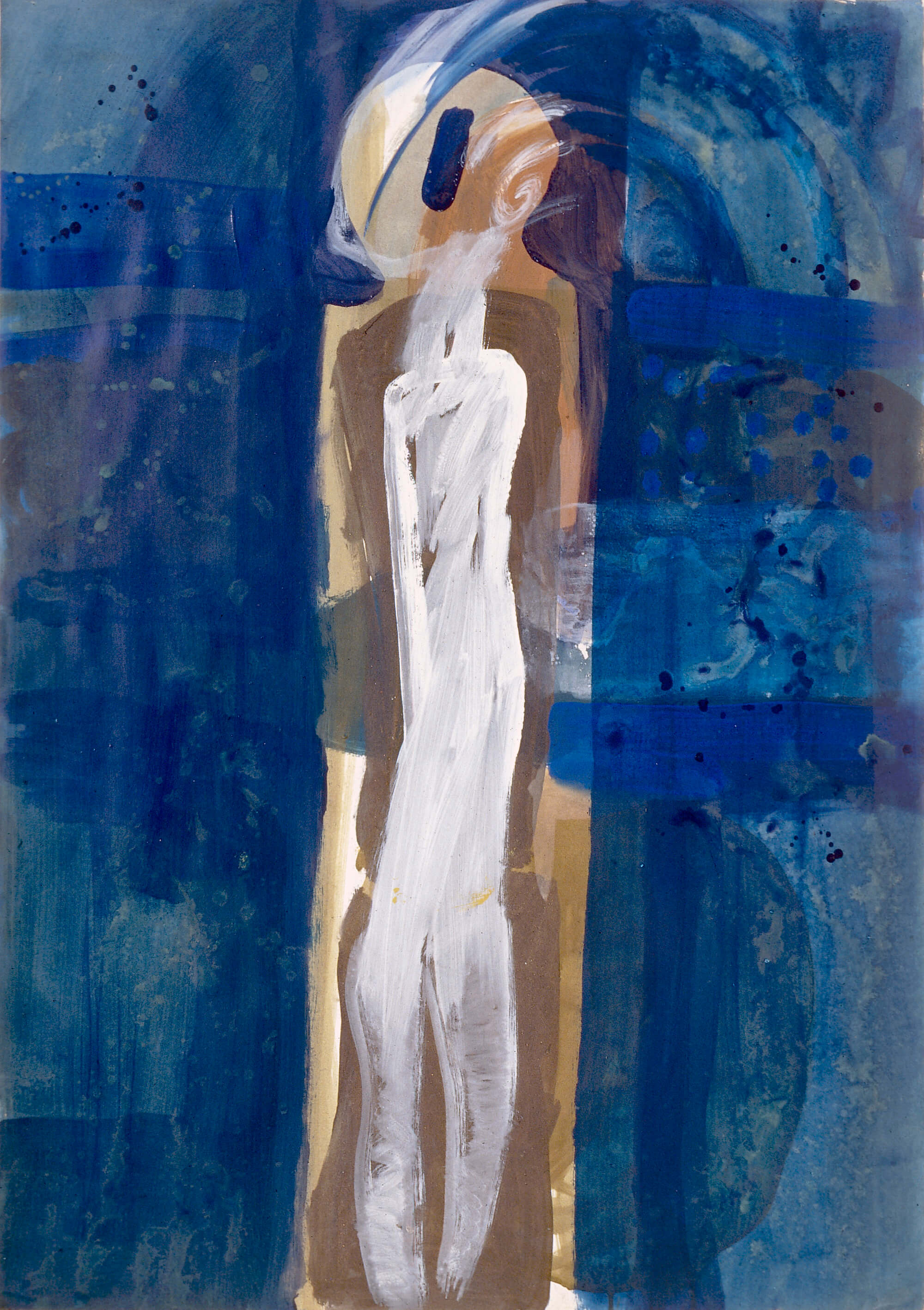 4. Emilia Tsekoura, Cycladic Soul Ii, Acrylic On Paper, 70 X 100 Cm (col. P. Dessypri)