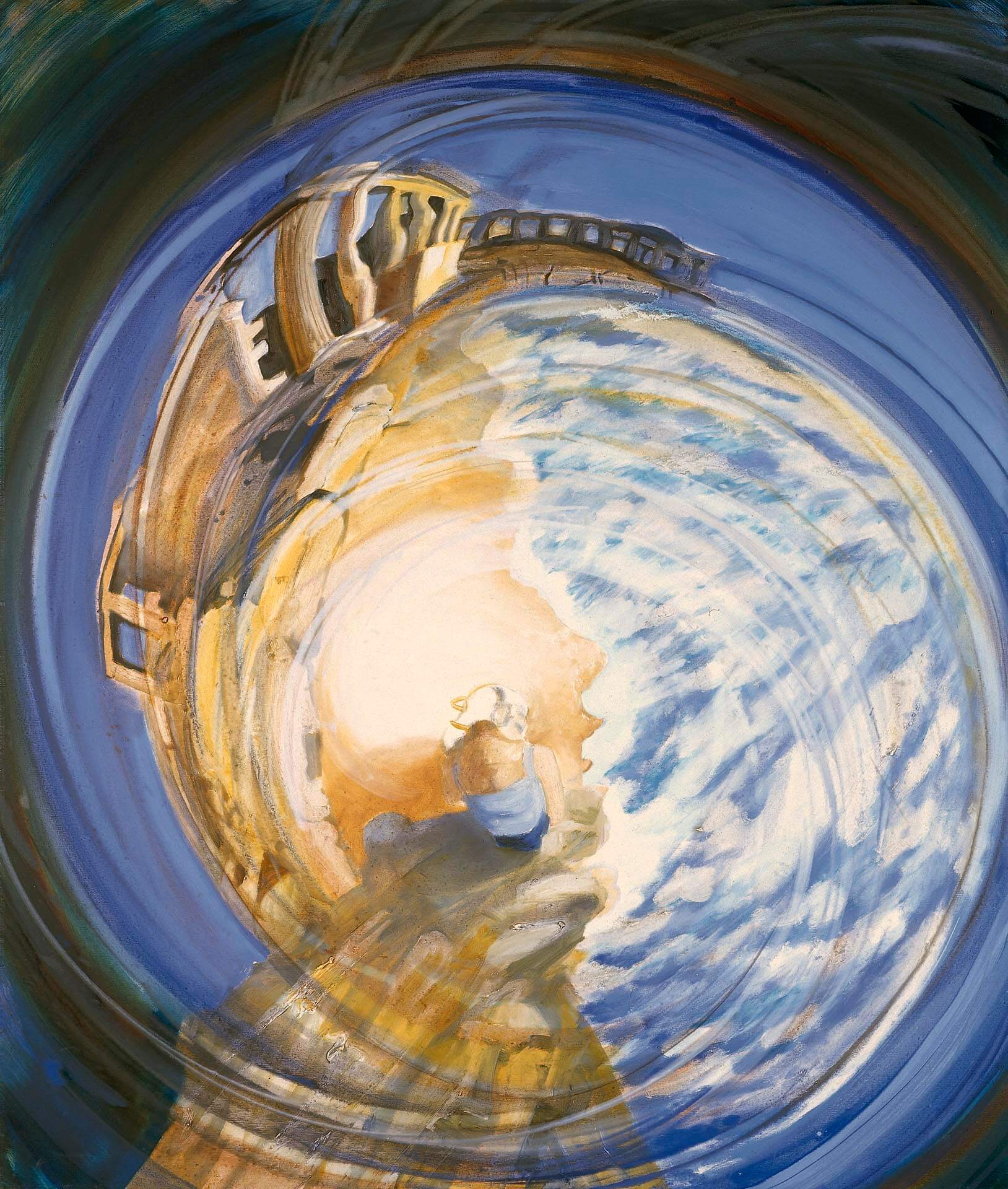 4. Emilia Tsekoura, Thinking Of Ilias Dekoulakos , '99 '01, Oil On Canvas, 110 X 130 Cm