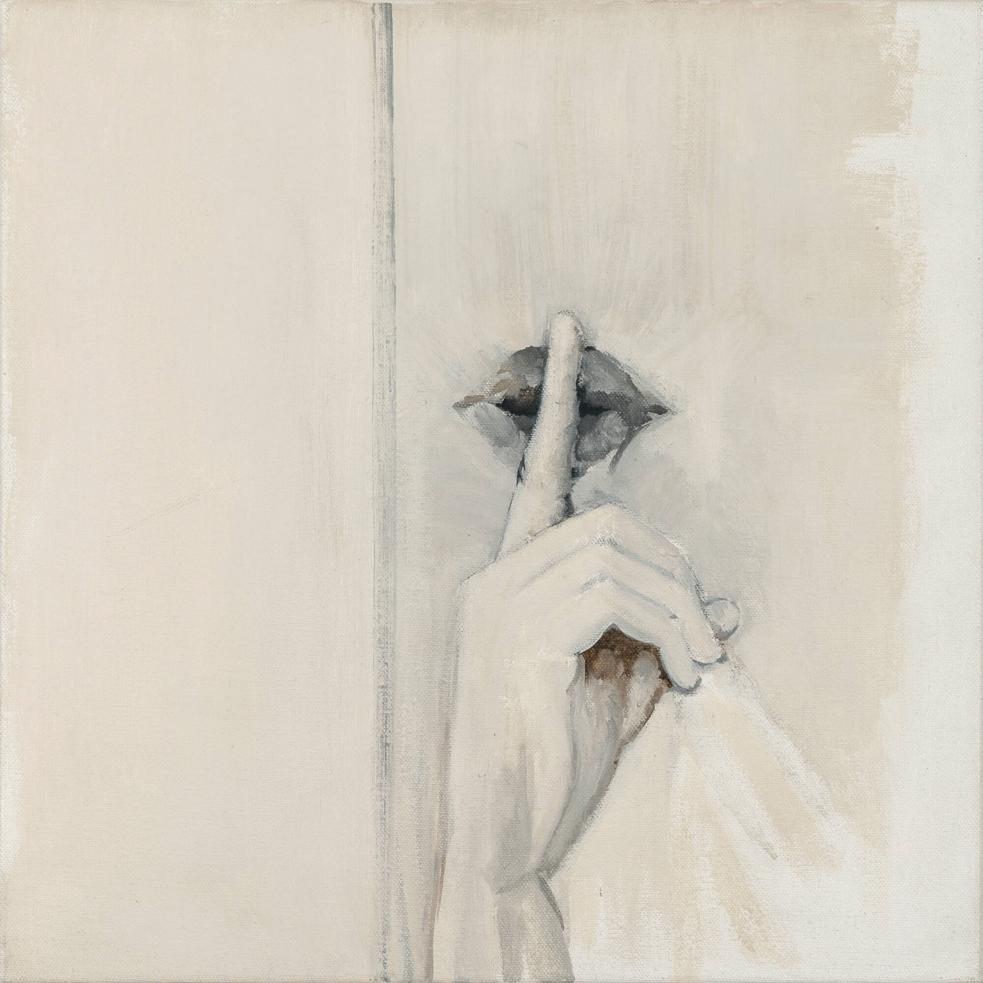 6. Emilia Tsekoura, Quiet No 2, '04 '05, Oil On Canvas, 45 X 45 Cm