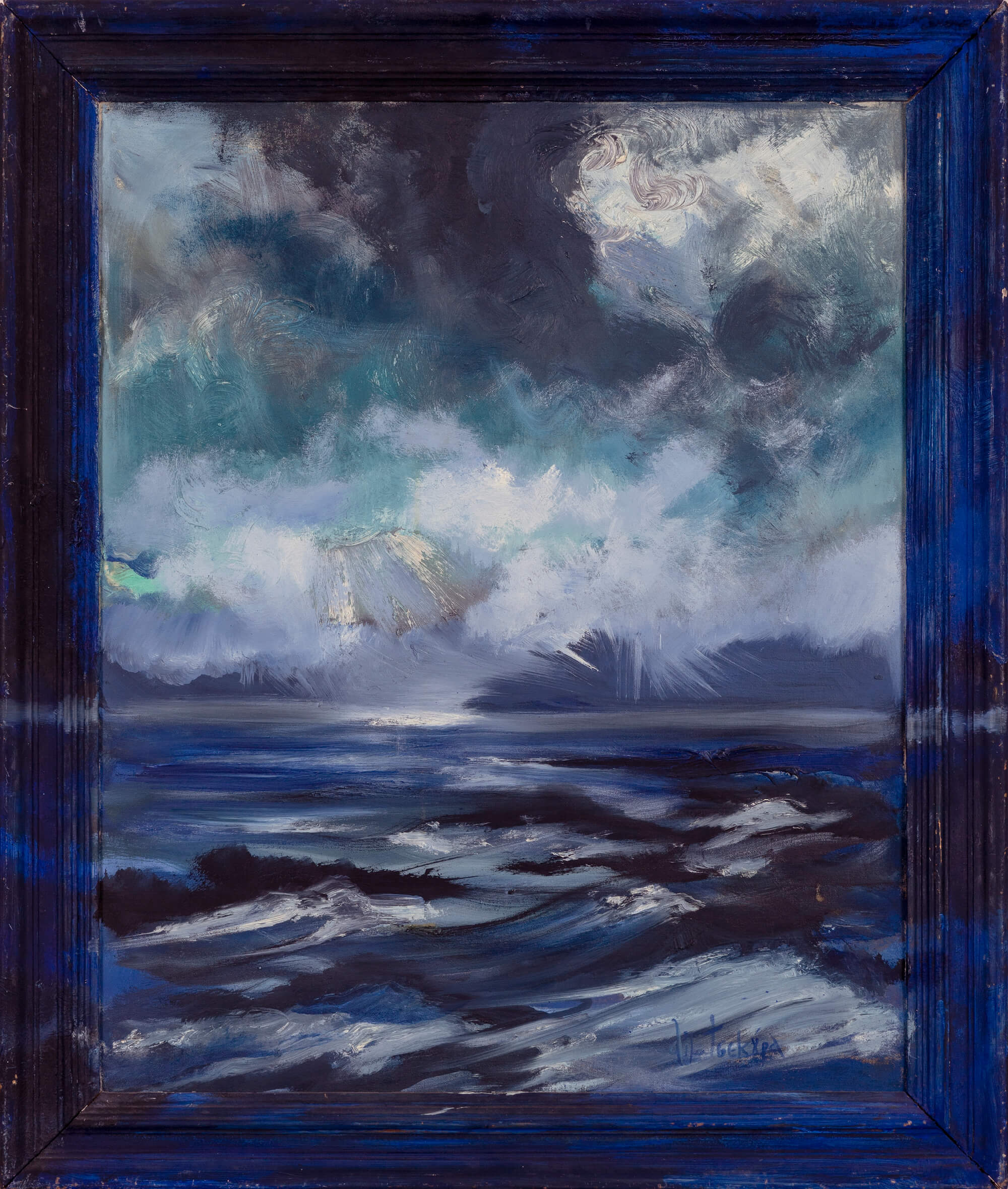 7. Emilia Tsekoura, Mare Nubium I, Oil, 59 X 71 Cm