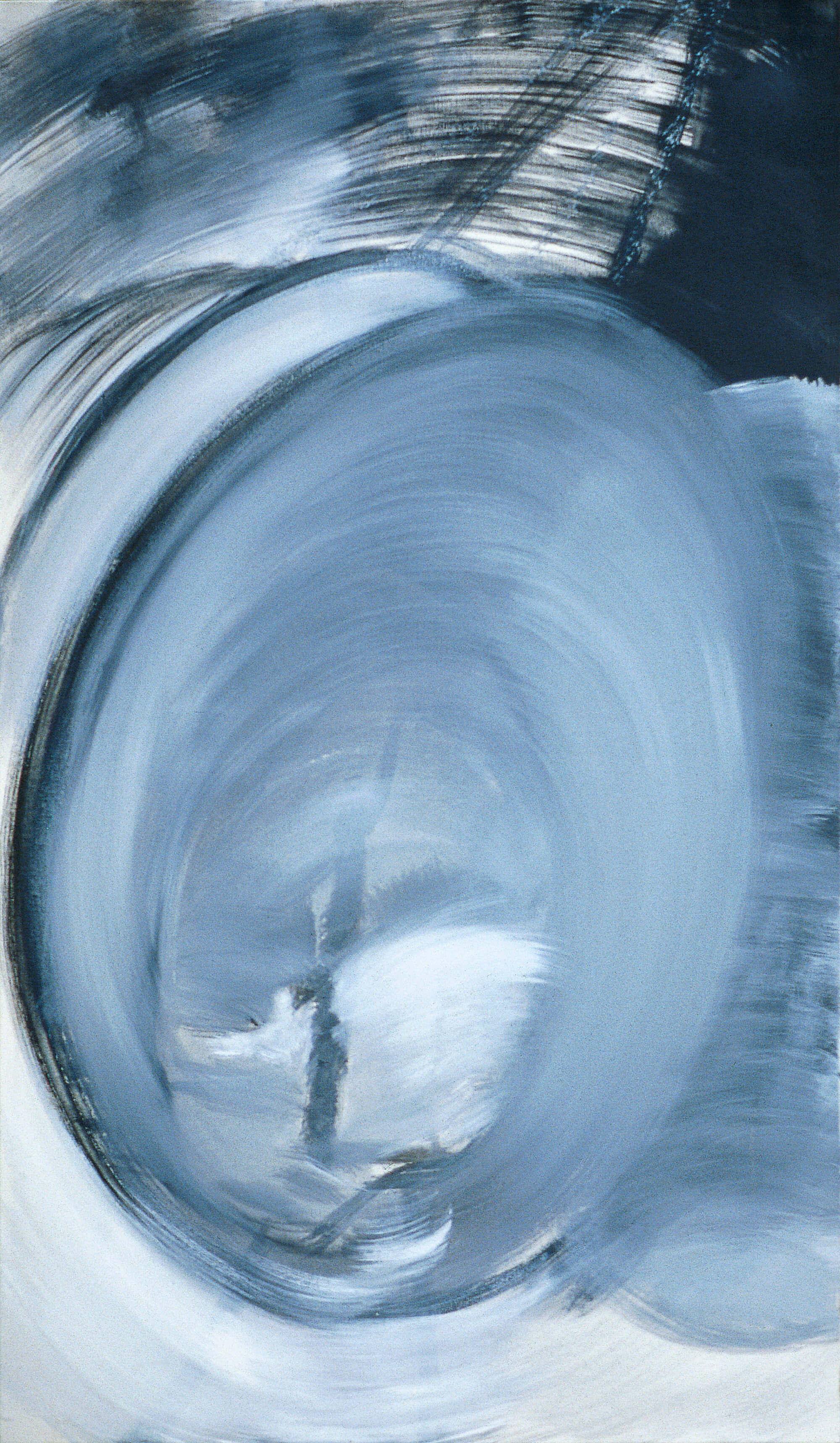 8. Emilia Tsekoura, Eggland, No.1, 1993, Acrylic On Canvas, 75cm X 130cm Col. Georgia Koumantaris