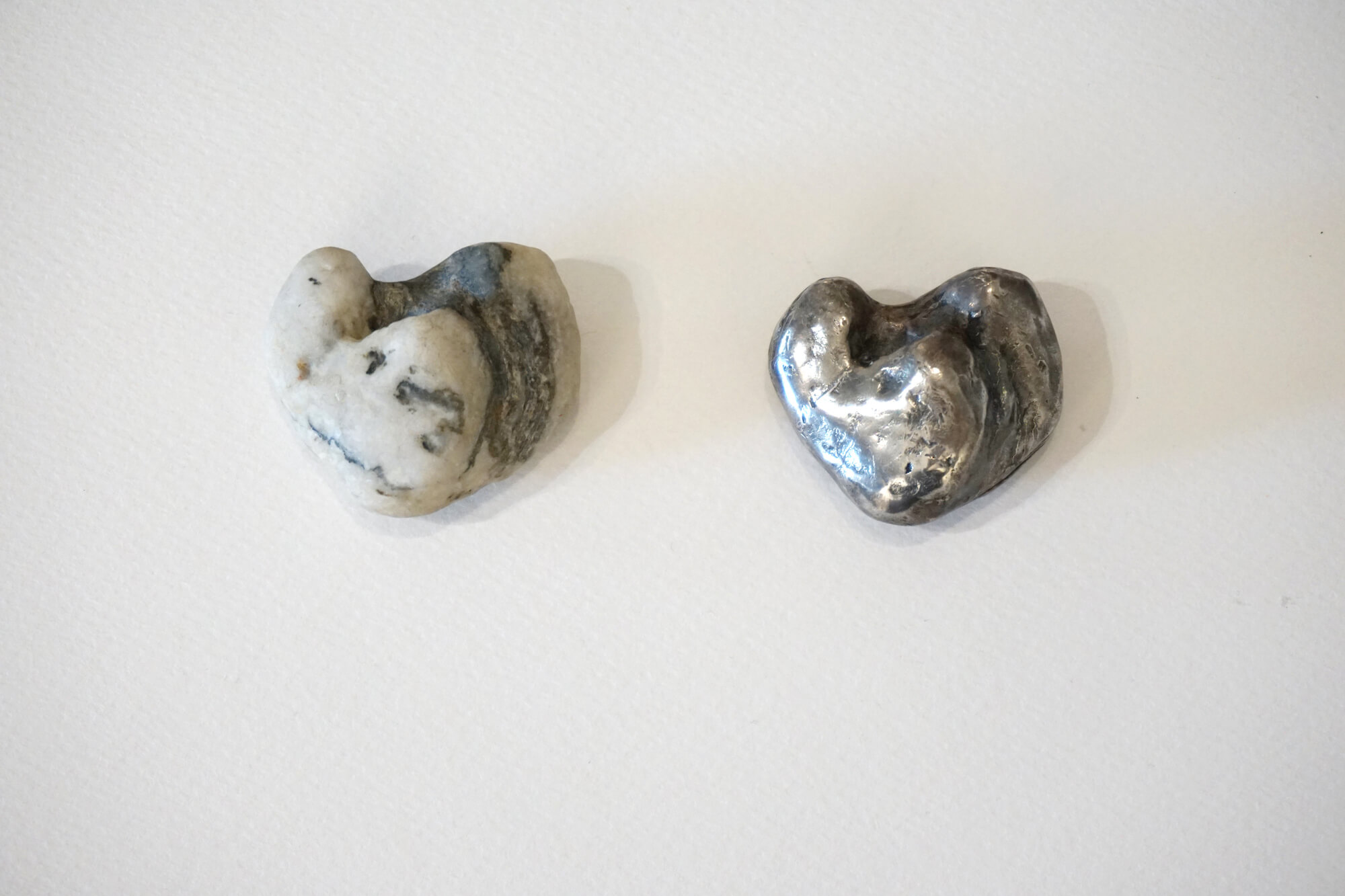 Emilia Tsekoura Heart Rock Collection Marneri Gallery Found Heart Rock And Silver Copy 4,5cm X 4cm (rock) 4,3cm X 3,6cm