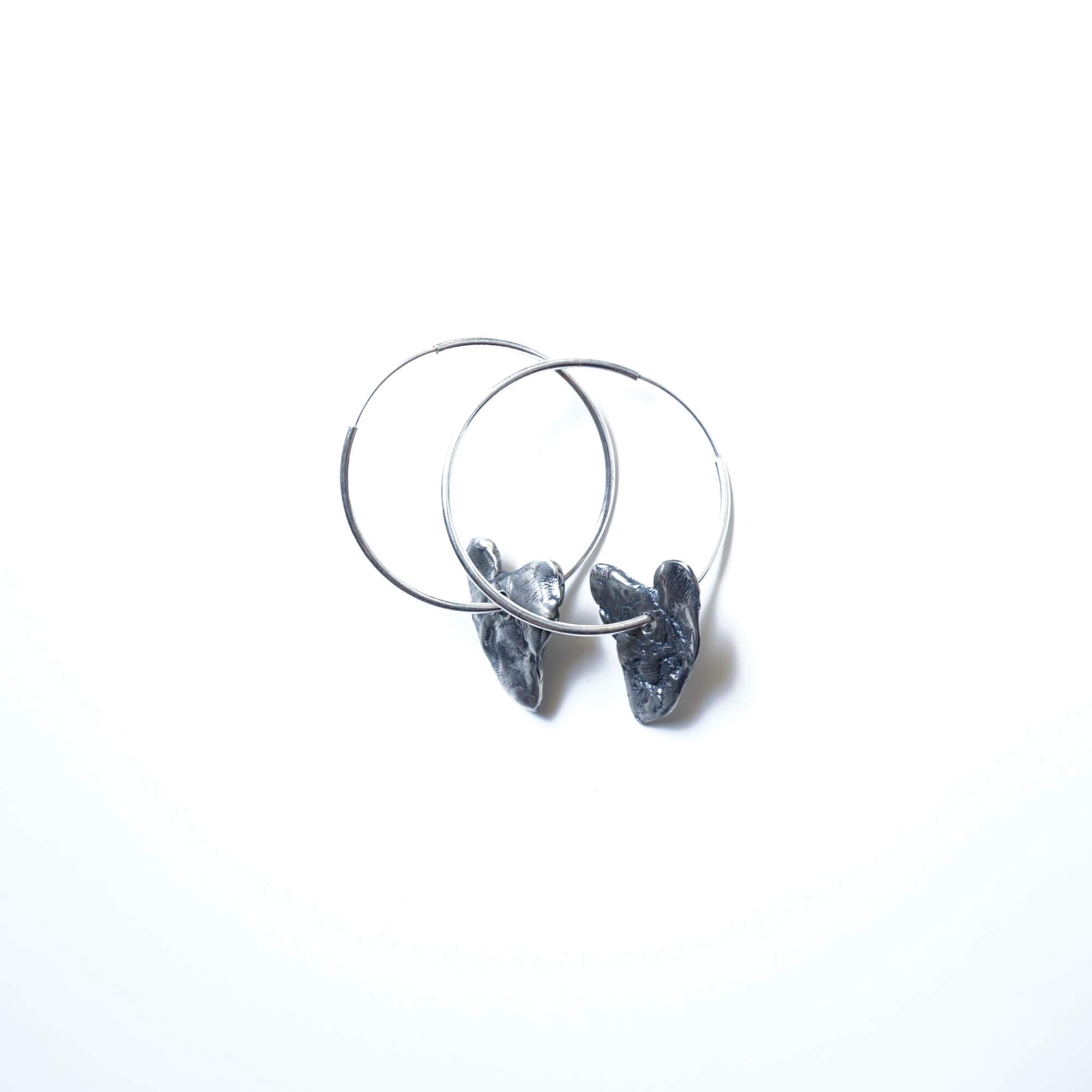 Emilia Tsekoura Heart Rock Collection Marneri Gallery Silver Jewel Ring 4,5cm Diameter With Silver Hearts 2008