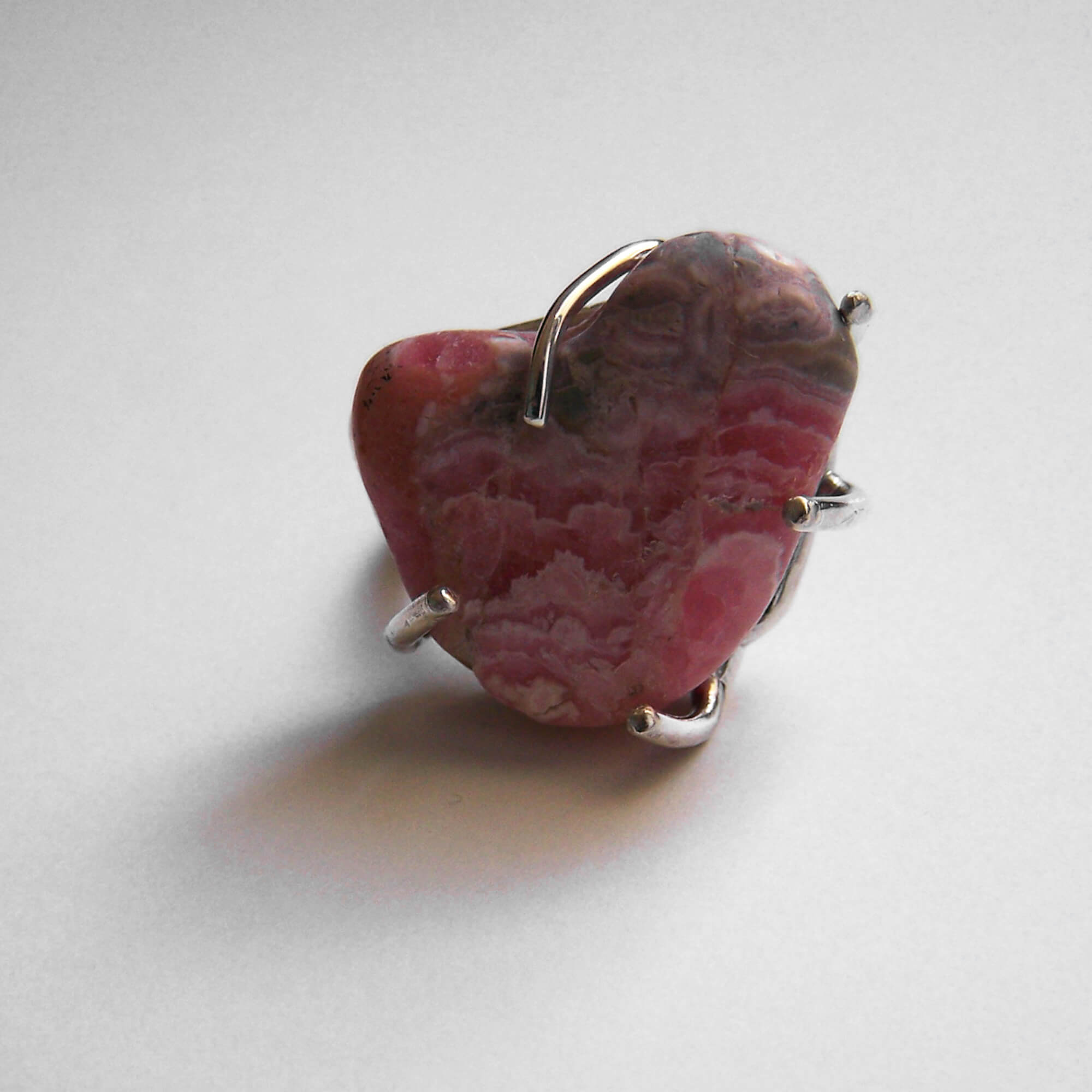 Emilia Tsekoura Heart Rock Collection Marneri Gallery Silver Ring With Rock #2 (front) 2008 